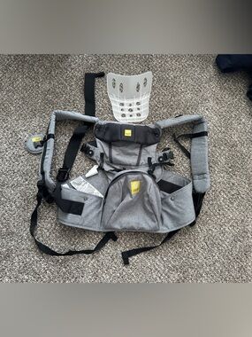 LILLEbaby SeatMe™ All Seasons Heathered Grey Carrier SIX-Position Ergonomic